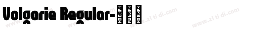 Volgarie Regular字体转换